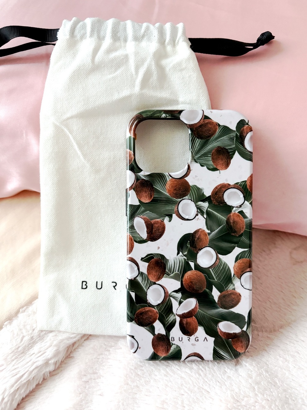 Burga Coconut Tropical iPhone Case - Green & Brown - for iPhone15 Models